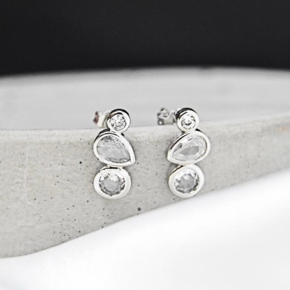 Mixed Shapes Crystal Studs